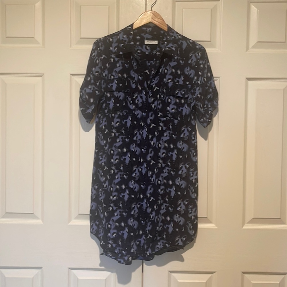 Silk shirt dress